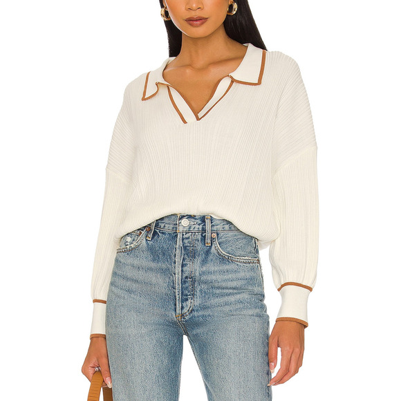 Sancia Tops - Sancia 'Teofila' White Viscose Top Size S